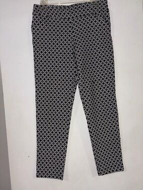 Versona Black and White Patterned Trousers